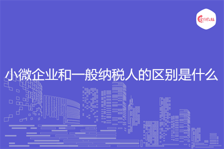 小微企業(yè)和一般納稅人的區(qū)別是什么