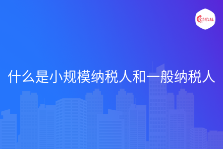 什么是小规模纳税人和一般纳税人