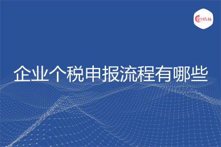 企业个税申报流程有哪些