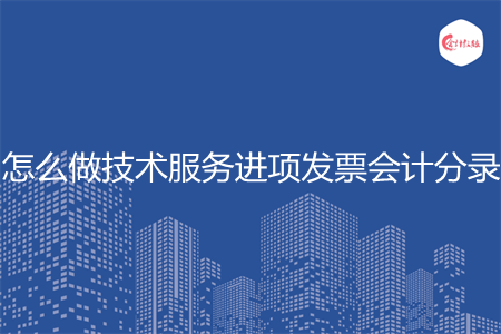 怎么做技术服务进项发票会计分录