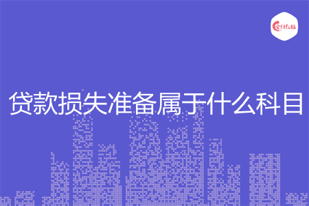 贷款损失准备属于什么科目
