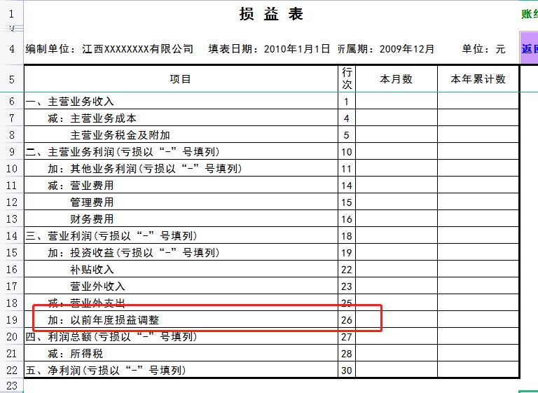 利润表以前年度损益调整损益科目问日(详细看图一)